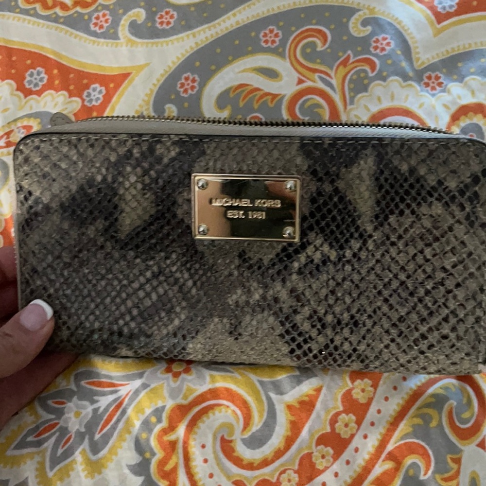 Michael Kors Snake Skin Wallet